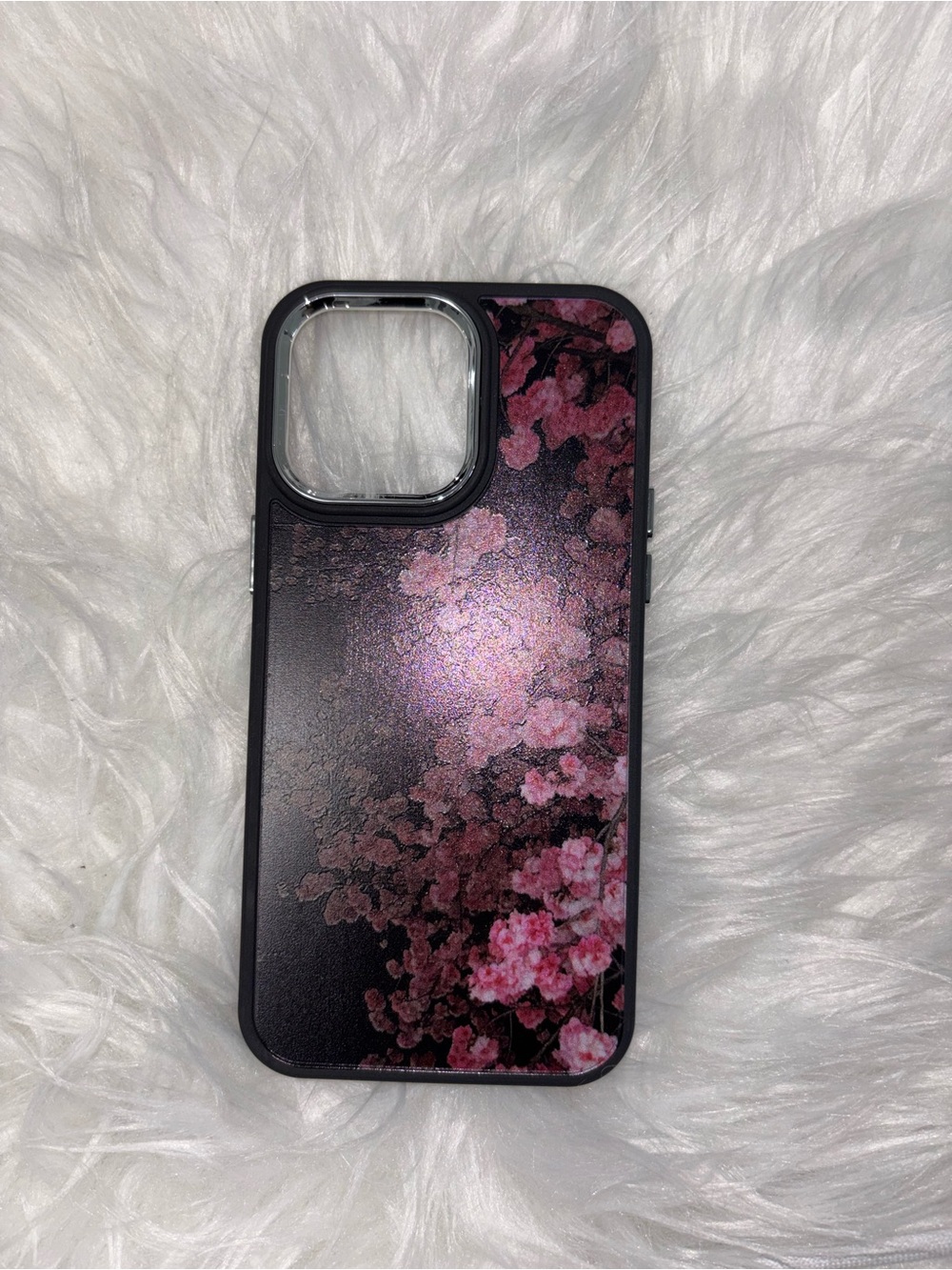 Amazon Pink Floral Phone Case with Black Bumper